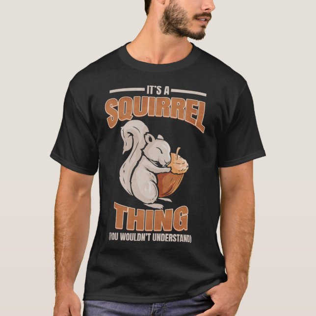 T-shirt Écureuil mignon Un Écureuil (Devant)