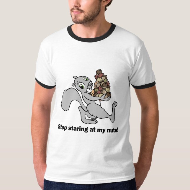 T-shirt Écureuil nuts drôle (Devant)