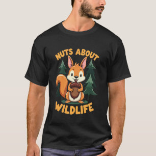 T-shirt Écureuil Observateur passionné de la faune Nat