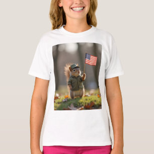 T-shirt Écureuil patriotique
