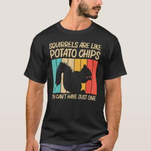 T-shirt Écureuil Pour Hommes Femmes Écureuil Chipmunk 80s