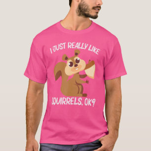 T-shirt Écureuil Pour Hommes Femmes Rodent Forêt Animal