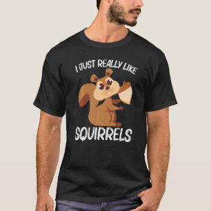 T-shirt Écureuil Pour Hommes Femmes Rodent Forêt Animal