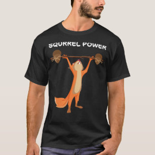 T-shirt Écureuil Power Chipmunk Nut Femmes Hommes