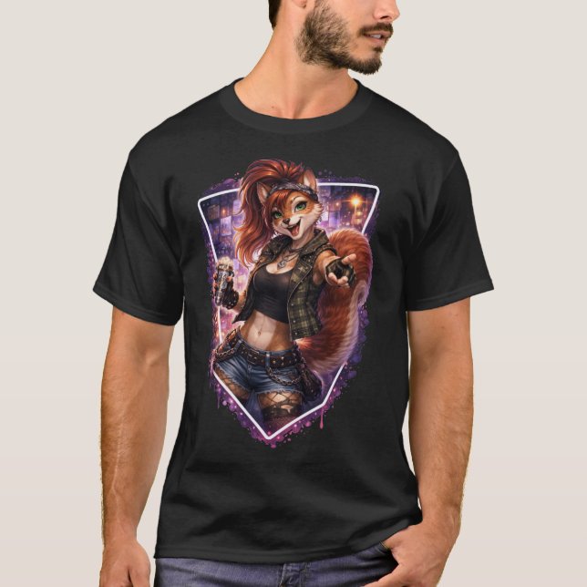T-shirt Écureuil punk (Devant)