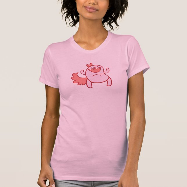 T-shirt Écureuil - rose (Devant)