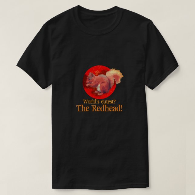 T-shirt écureuil rouge (Design devant)