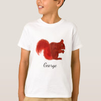 Écureuil rouge mignon animal boisé