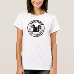 T-shirt Écureuil Secret "Protégez vos noix"