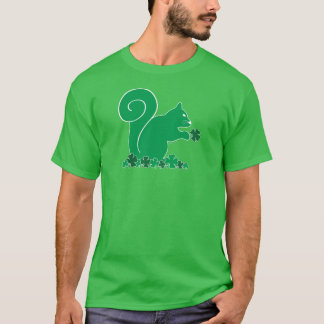 T-shirt Écureuil shamrock