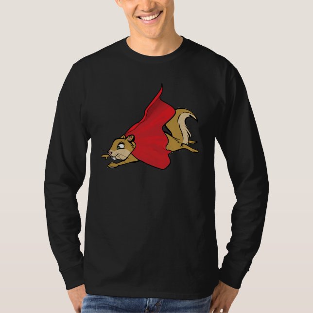 T-shirt Écureuil superbe volant (Devant)