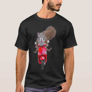 T-shirt Écureuil sur un scooter