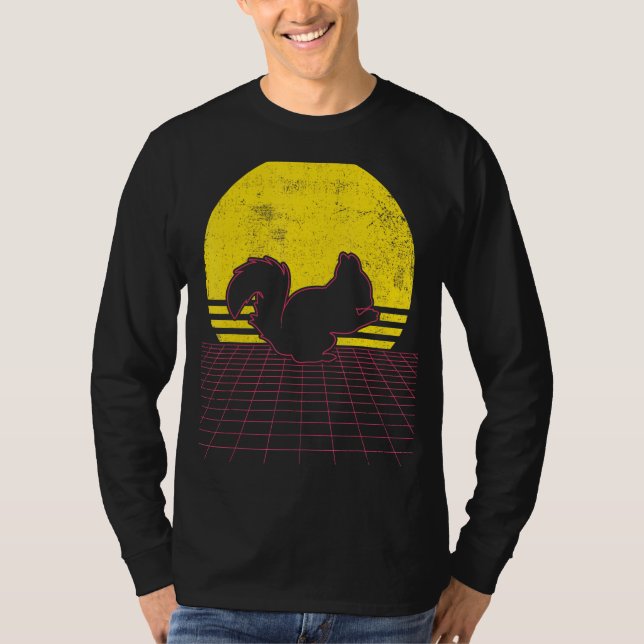 T-shirt Écureuil Vintage (Devant)
