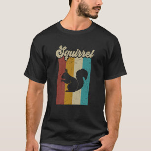 T-shirt Écureuil Vintage Hommes Femmes Enfants Garçons Fil