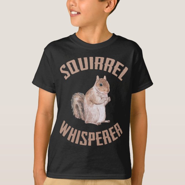 T-shirt Écureuil Whisperse Forêt Animal Écureuil Amoureux (Devant)