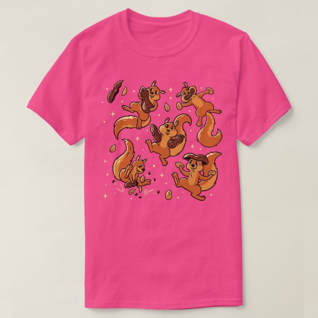 T-shirt Écureuils mignons d'arachide par Tobe Fonseca (Design devant)