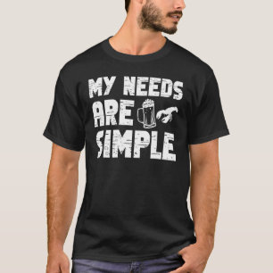 T-shirt Écuve Écris Mon Besoin Est Simple Mer