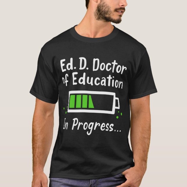 T-shirt Ed D Doctorat Doctorat En Éducation (Devant)