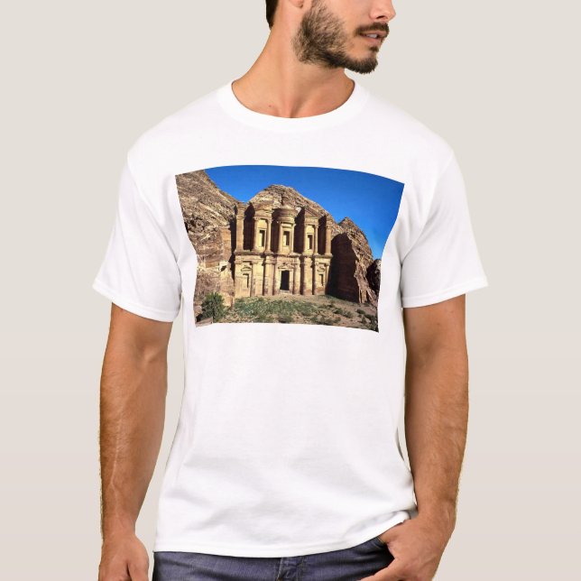 T-shirt "Ed-Deu", temple, PETRA, Jordanie (Devant)