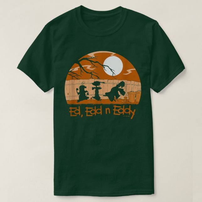 T-shirt Ed, Edd n Eddy Haunted Sunset Silhouette Group (Design devant)
