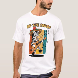 T-shirt Ed The Zebra Cartoon Animal Nature Jungle Humour