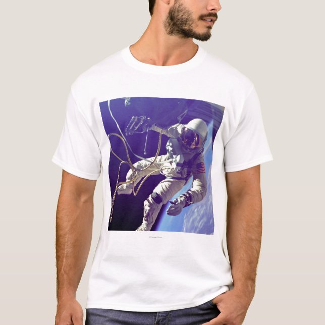 T-shirt Ed White First American Spacewalker Photographie (Devant)