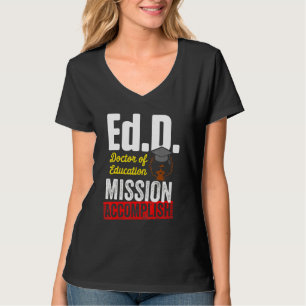 T-shirt Edd Docteur En Éducation Accomplir Doctorat Gradu