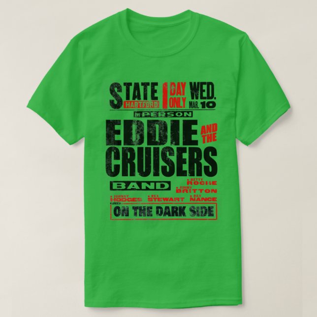 T-shirt Eddie et les Cruisers en détresse (Design devant)