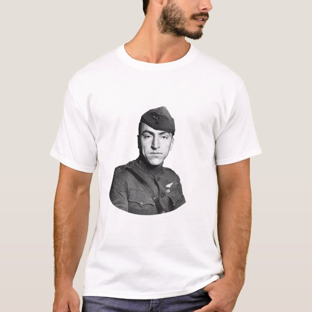 T-shirt Eddie Rickenbacker et citation (Devant)
