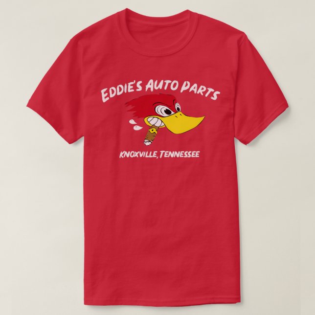 T-shirt Eddies pièces automobiles (Design devant)