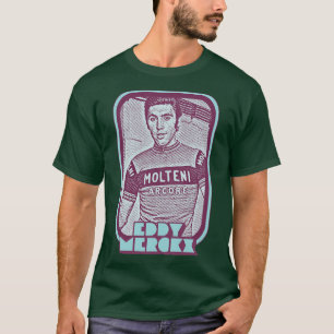 T-shirt Eddy Merckx Retro Cyclisme Ventilateur Art Design