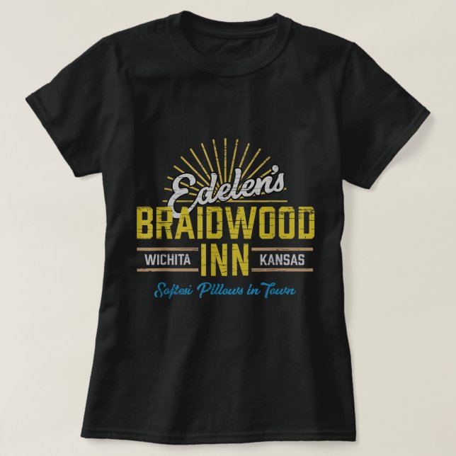 T-shirt Edelen's Braidwood Inn Kansas Funny Classic Trendi (Design devant)