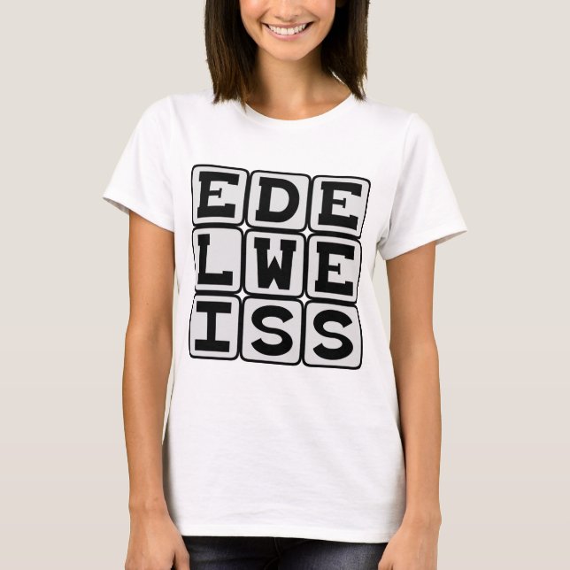 T-shirt Edelweiss, Fleur Blanche (Devant)