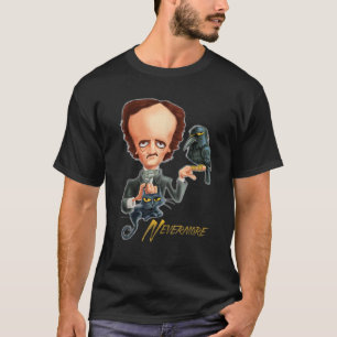 T-shirt Edgar Allan Poe Caricature Halloween Costume facil