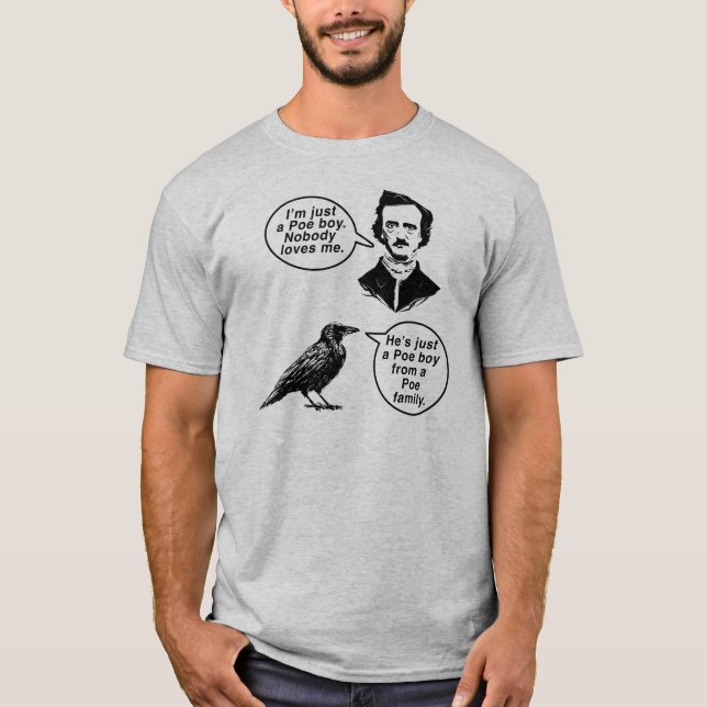T-shirt Edgar Allan Poe C'est juste un poe (Devant)