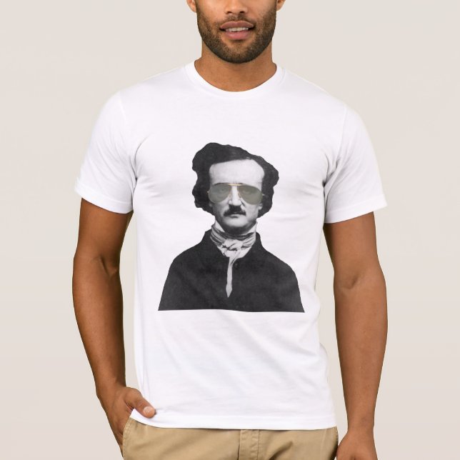 T-shirt Edgar Allan Poe dans des lunettes de soleil (Devant)
