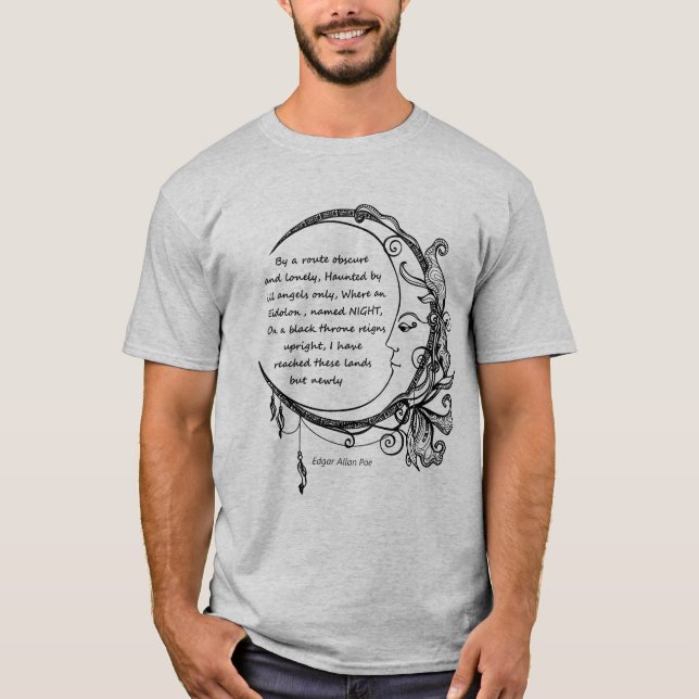 T-shirt Edgar Allan Poe Dreamland Dreamland (Devant)