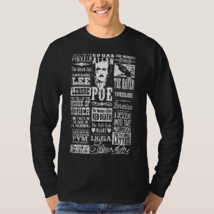 T-shirt Edgar Allan Poe Poèmes Citations Corbeau Littératu
