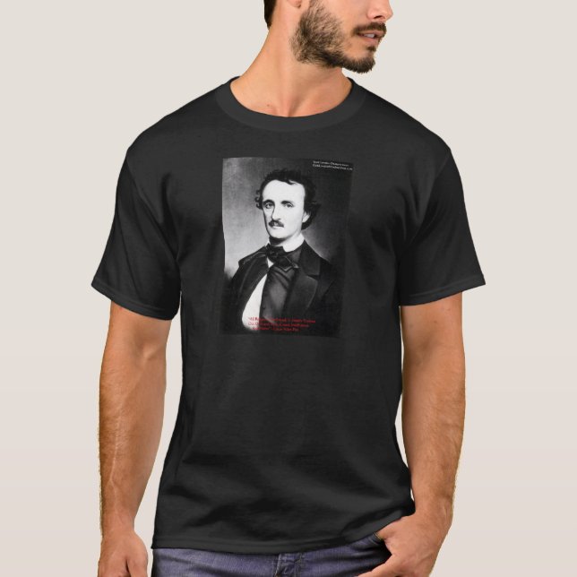 T-shirt Edgar Allen Poe "La religion est" Citation de sage (Devant)