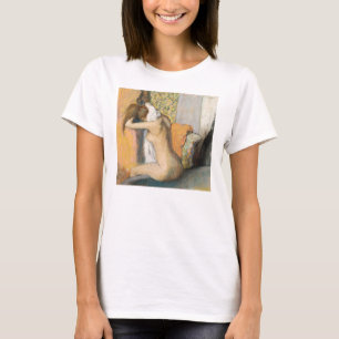 T-shirt Edgar Degas après Bath, cou de séchage de femm