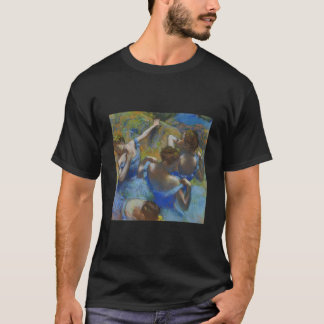 T-shirt Edgar Degas Ballerina'S In Blue Ballet Impressioni