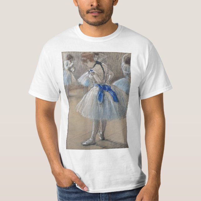 T-shirt Edgar Degas, Danseuse de ruban bleu (Devant)