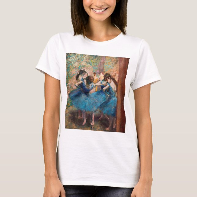 T-shirt Edgar Degas - Danseuses en bleu (Devant)