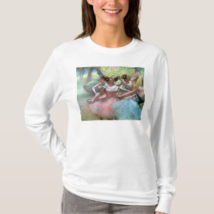 T-shirt Edgar Degas quatre ballerines sur l'étape