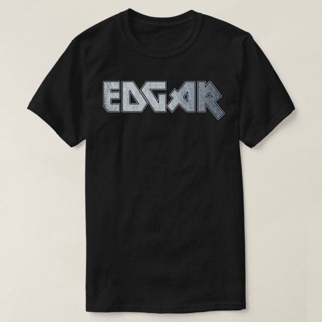 T-shirt Edgar en métal lourd (Design devant)