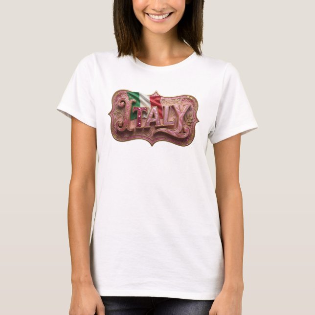 T-shirt Edgy Gold ITALY (Devant)