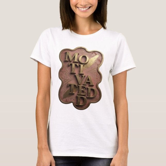 T-shirt Edgy Gold MOTIVATED (Devant)