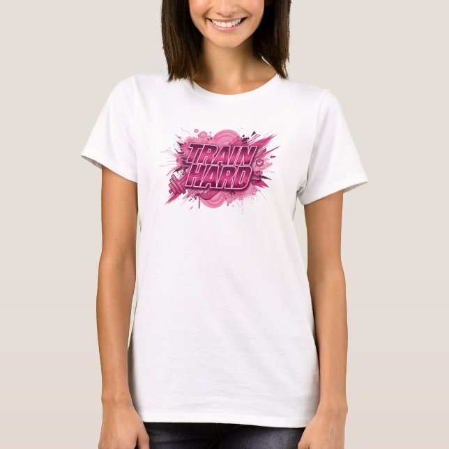 T-shirt Edgy Rose ENTRAÎNEZ-VOUS Statement (Devant)