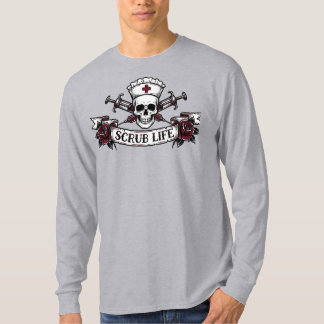 T-shirt Edgy Tattoo Skull Nurse Scrub Life Iphone Case