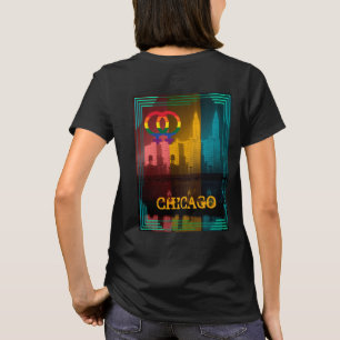 T-shirt Édifice Wrigley 1930, Gay pride de Chicago